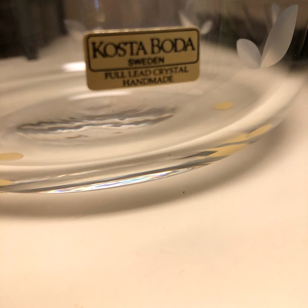 Kosta Boda, Monica Backstrom, lead crystal NWT